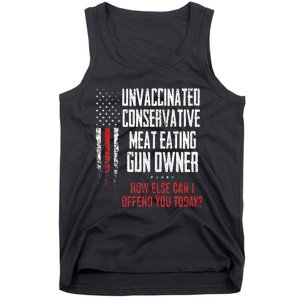 Unvaccinated Conservative Meat Eating Gun Owner Tank Top