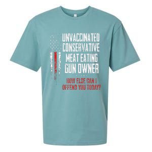 Unvaccinated Conservative Meat Eating Gun Owner Sueded Cloud Jersey T-Shirt