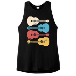 Ukelele Colorful Music Ladies PosiCharge Tri-Blend Wicking Tank