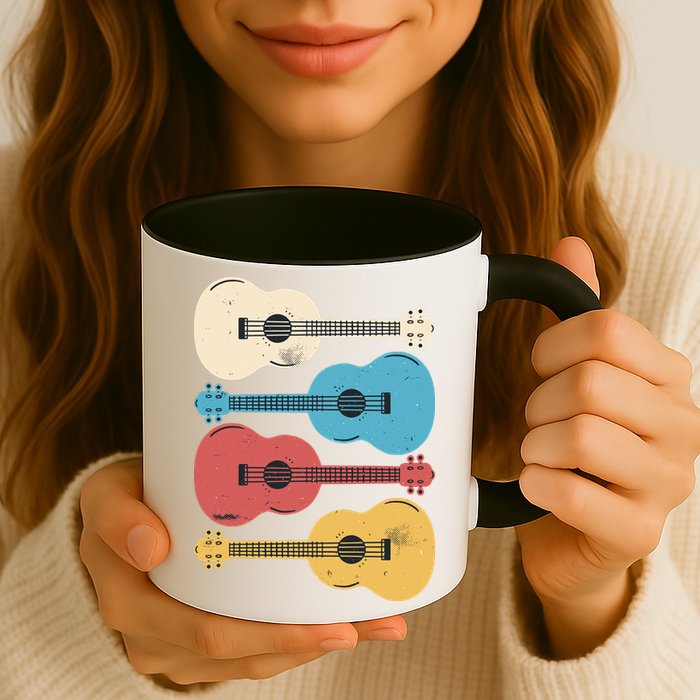 Ukelele Colorful Music Mug