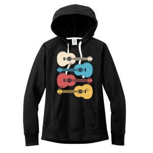 Ukelele Colorful Music Women's Fleece Hoodie