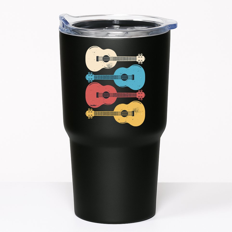 Ukelele Colorful Music Tumbler