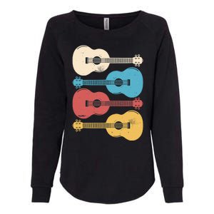 Ukelele Colorful Music Womens California Wash Sweatshirt