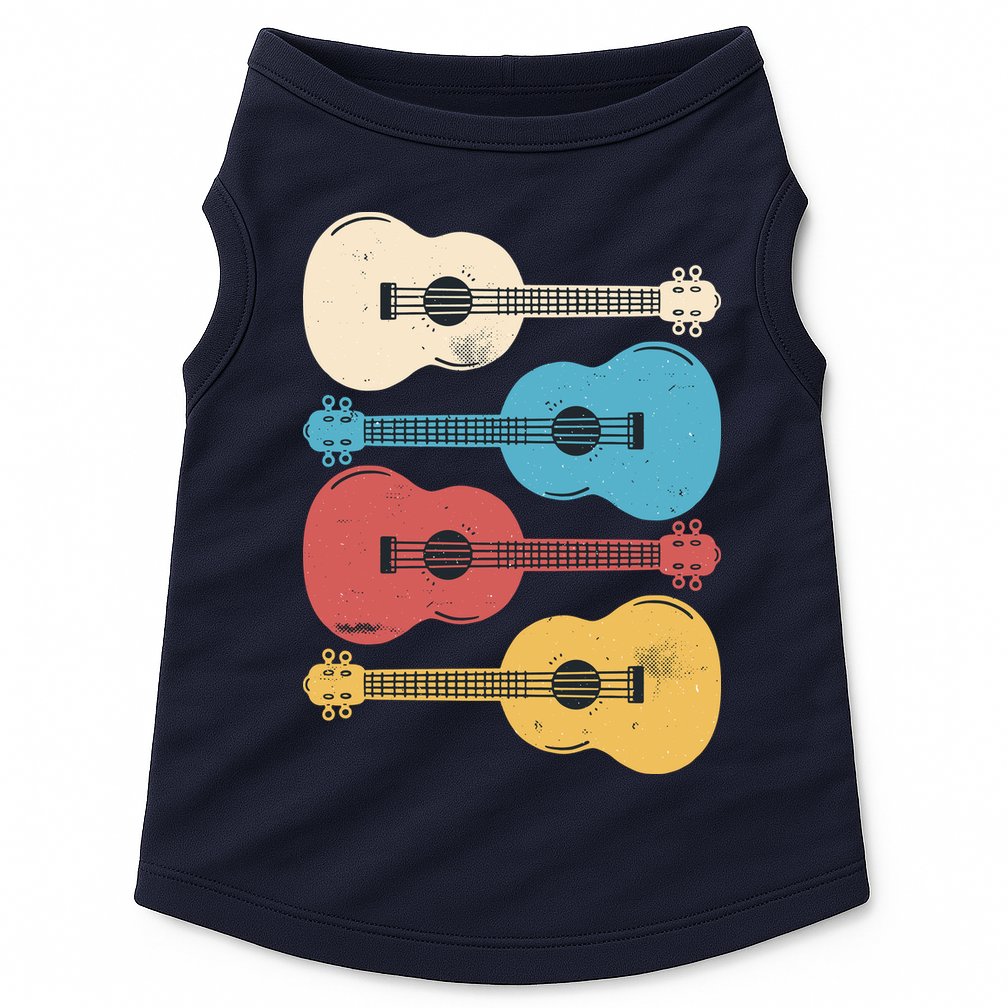 Ukelele Colorful Music Doggie Tank