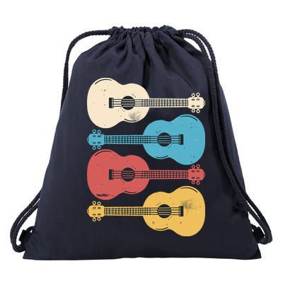 Ukelele Colorful Music Drawstring Bag