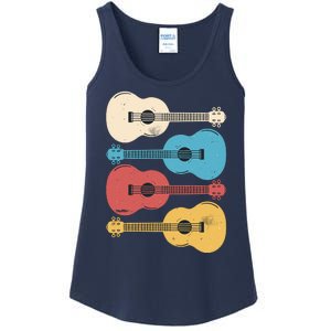 Ukelele Colorful Music Ladies Essential Tank