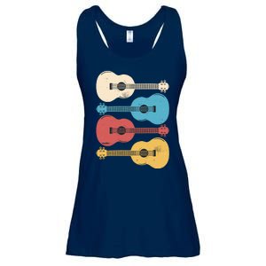 Ukelele Colorful Music Ladies Essential Flowy Tank