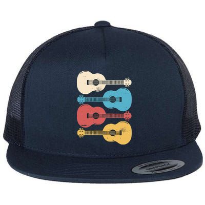 Ukelele Colorful Music Flatbill Hat
