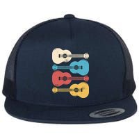 Ukelele Colorful Music Flatbill Hat