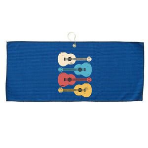 Ukelele Colorful Music Large Microfiber Waffle Golf Towel