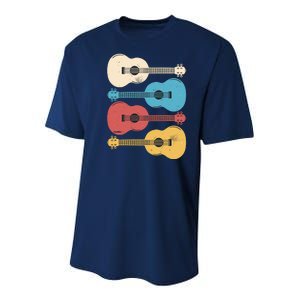 Ukelele Colorful Music Youth Performance Sprint T-Shirt