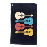 Ukelele Colorful Music Platinum Collection Golf Towel