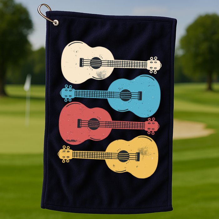 Ukelele Colorful Music Golf Towel