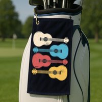 Ukelele Colorful Music Golf Towel