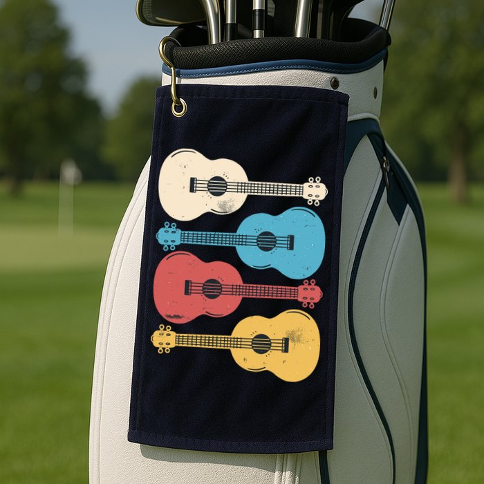 Ukelele Colorful Music Golf Towel