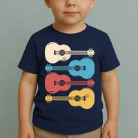 Ukelele Colorful Music Toddler T-Shirt