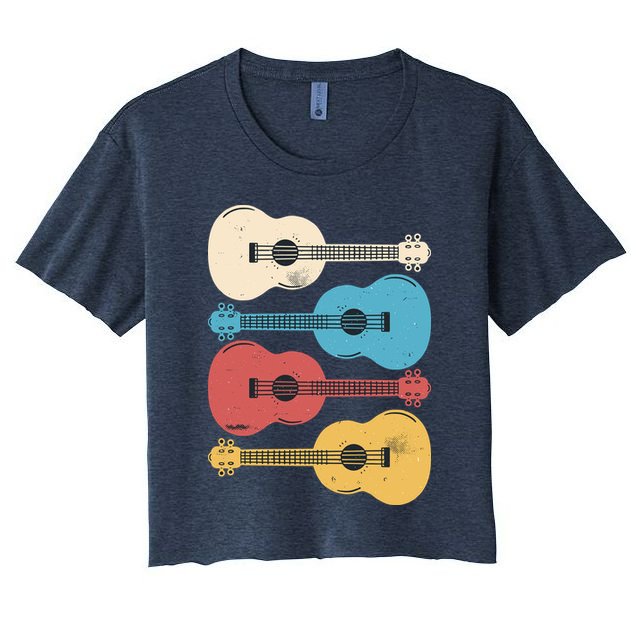Ukelele Colorful Music Crop Top
