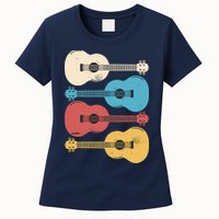 Ukelele Colorful Music Womens T-Shirt