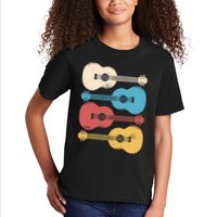 Ukelele Colorful Music Kids T-Shirt