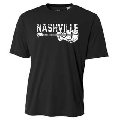 Unique Country Music Lovers Nashville Musician Guitar Cool Cooling Performance Crew T-Shirt