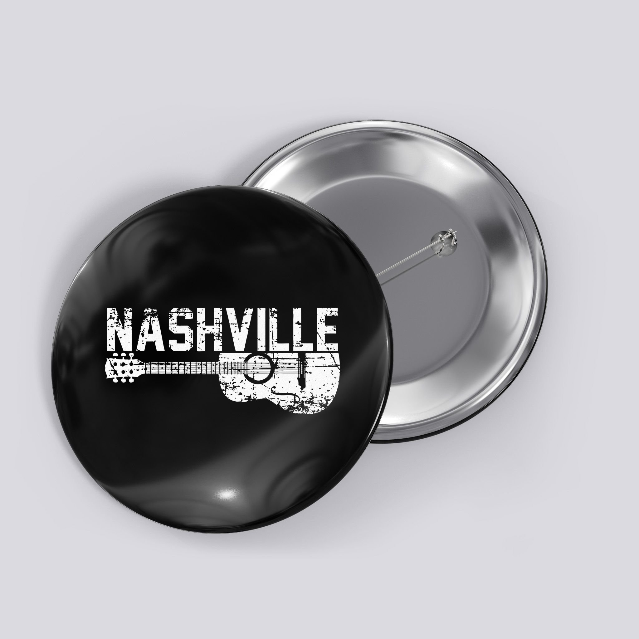 Unique Country Music Lovers Nashville Musician Guitar Cool Button