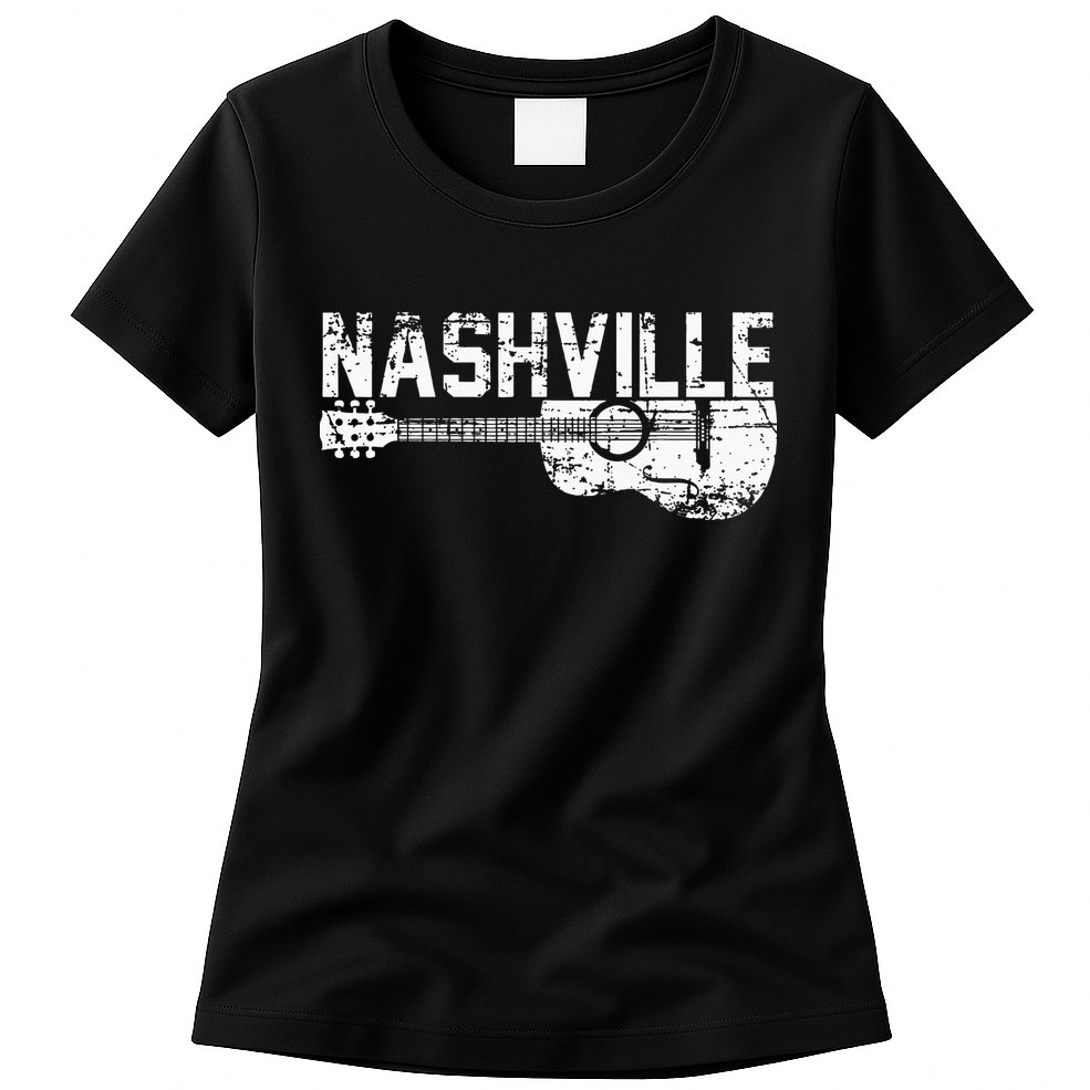 Unique Country Music Lovers Nashville Musician Guitar Cool Womens T-Shirt