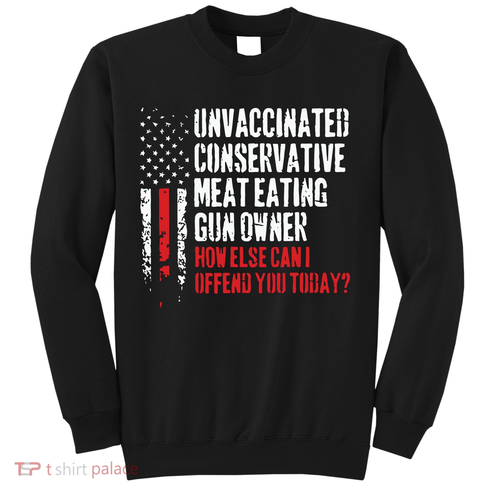 Unvaccinated Conservative Meat Eating Gun Owner How Else Cani Offend You Today Sweatshirt