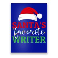 Ugly Christmas Matching Design SantaS Favorite Writer Gift Poster