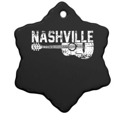 Unique Country Music Lovers Nashville Musician Guitar Cool Ceramic Star Ornament