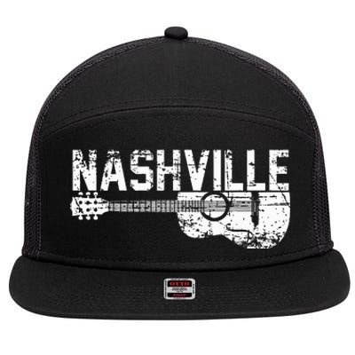 Unique Country Music Lovers Nashville 7 Panel Mesh Trucker Snapback Hat