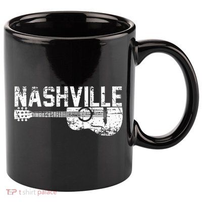 Unique Country Music Lovers Nashville 11oz C Handle Ceramic Mug