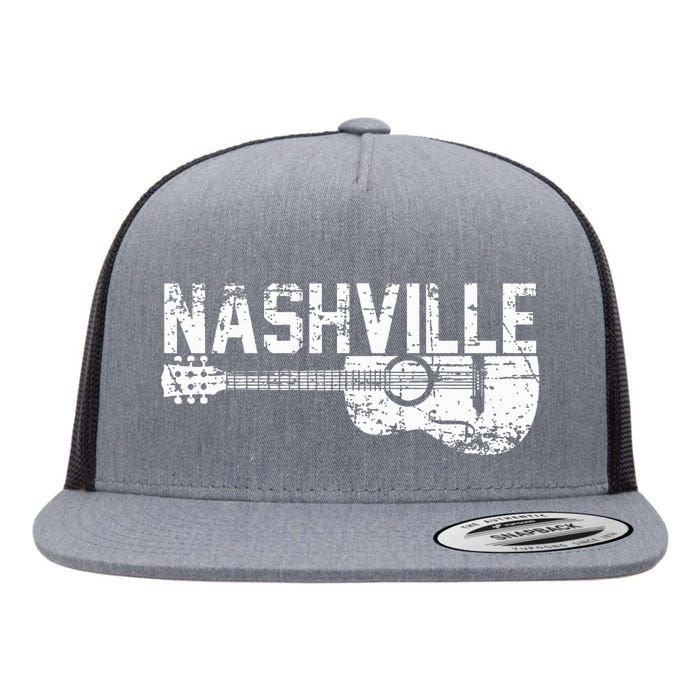 Unique Country Music Lovers Nashville Flat Bill Trucker Hat