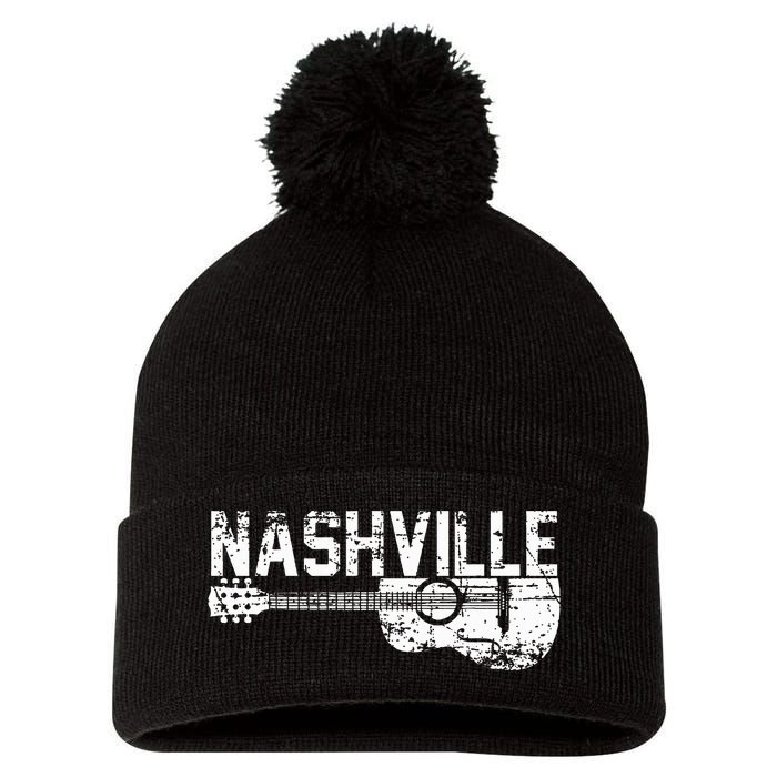 Unique Country Music Lovers Nashville Pom Pom 12in Knit Beanie