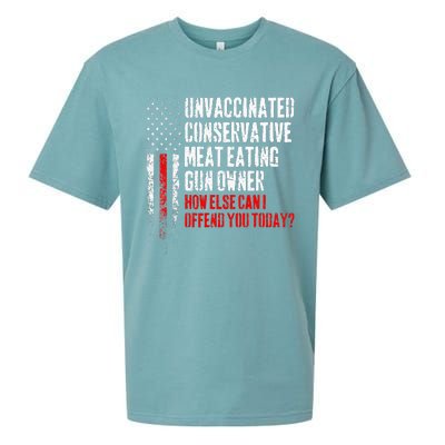 Unvaccinated Conservative Meat Eating Gun Owner Sueded Cloud Jersey T-Shirt