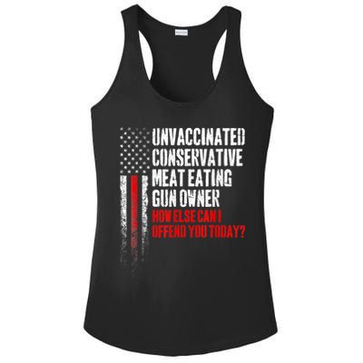Unvaccinated Conservative Meat Eating Gun Owner Ladies PosiCharge Competitor Racerback Tank