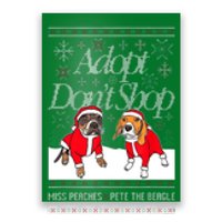 Ugly Christmas Miss Peaches & Pete The Beagle Funny Xmas Gift Poster