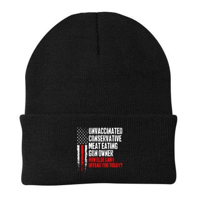 Unvaccinated Conservative Meat How Else Can I Offend You Today Beanie