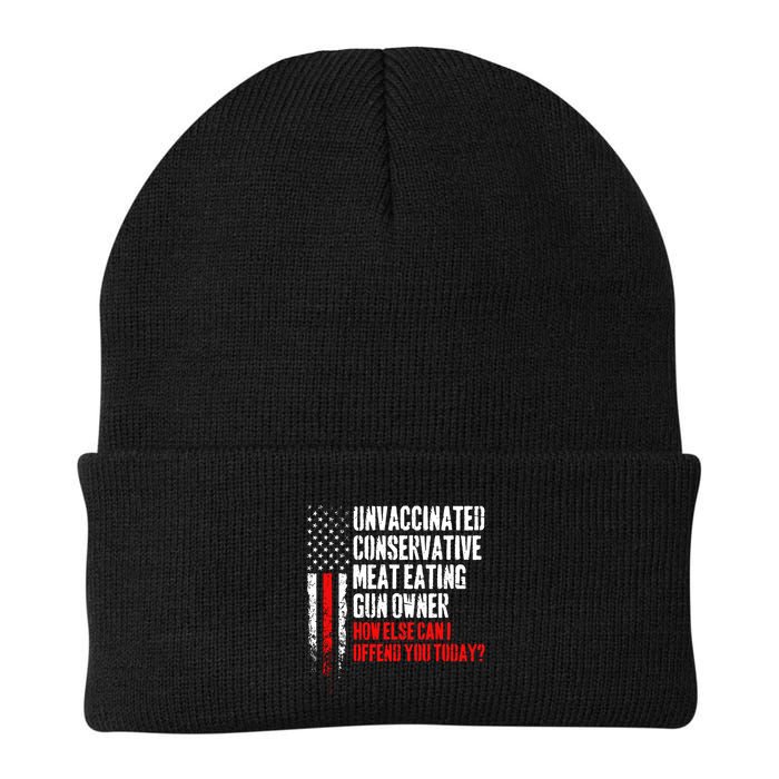 Unvaccinated Conservative Meat How Else Can I Offend You Today Beanie