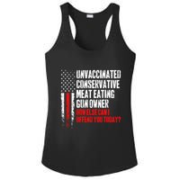 Unvaccinated Conservative Meat How Else Can I Offend You Today Ladies PosiCharge Competitor Racerback Tank