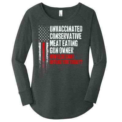 Unvaccinated Conservative Meat Eating Gun Owner Women's Perfect Tri Tunic Long Sleeve Shirt