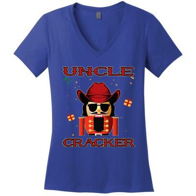 Uncle Cracker Nutcracker Cowboy Country Music Women's V-Neck T-Shirt