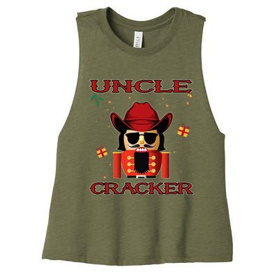 Uncle Cracker Nutcracker Cowboy Country Music Women's Racerback Cropped Tank