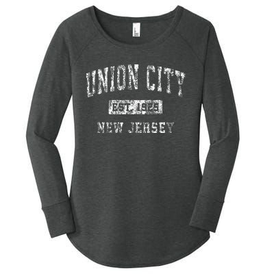 Union City New Jersey Nj Vintage Established Sports Women's Perfect Tri Tunic Long Sleeve Shirt