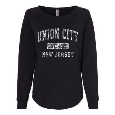 Union City New Jersey Nj Vintage Established Sports Womens California Wash Sweatshirt