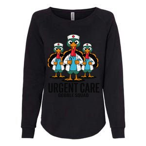 Urgent Care Nurse Gobble Squad Thanksgiving Doctor Womens California Wash Sweatshirt