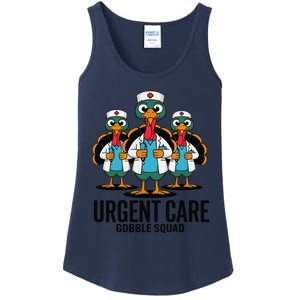 Urgent Care Nurse Gobble Squad Thanksgiving Doctor Ladies Essential Tank