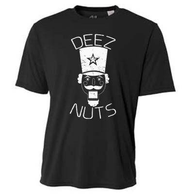 Ugly Christmas Nutcracker Deez Nuts Xmas Cooling Performance Crew T-Shirt