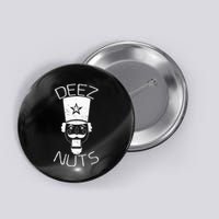Ugly Christmas Nutcracker Deez Nuts Xmas Button