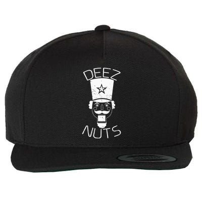 Ugly Christmas Nutcracker Deez Nuts Xmas Wool Snapback Cap