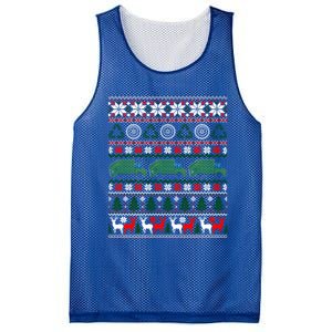 Ugly Christmas Ornat Trash Garbage Truck Gift Mesh Reversible Basketball Jersey Tank